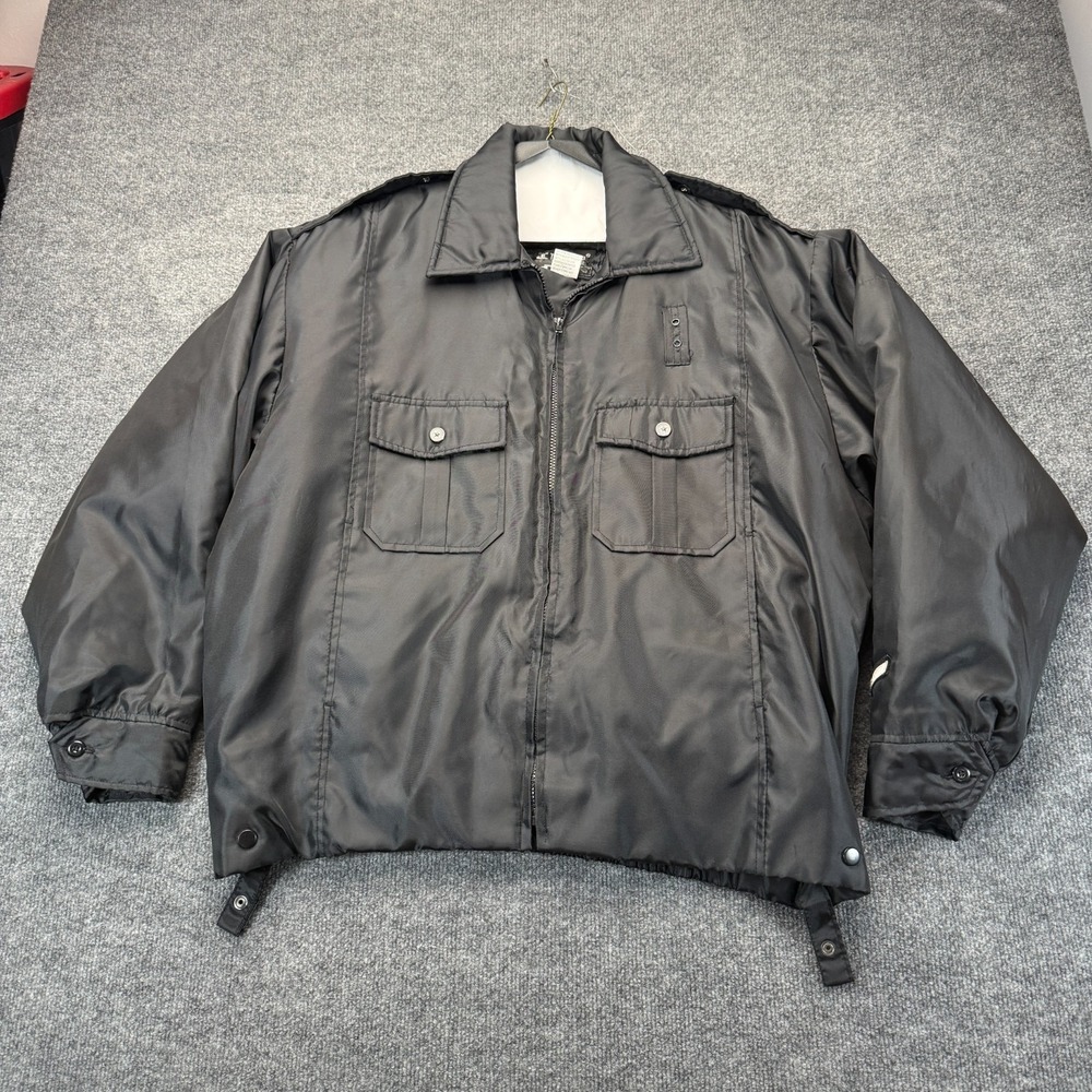Tact Squad 9001 Men's LARGE Black Tactical Security Duty Bomber Jacket